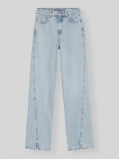 BOSS Orange Wide Leg Jeans aus reiner Baumwolle mit Ziernähten Modell 'C_MARLENE SLIT HR' Hellblau 2
