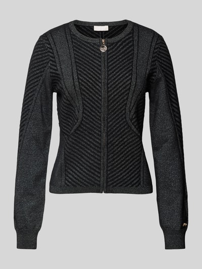 LIU JO SPORT Strickpullover mit gerippten Abschlüssen Black 2