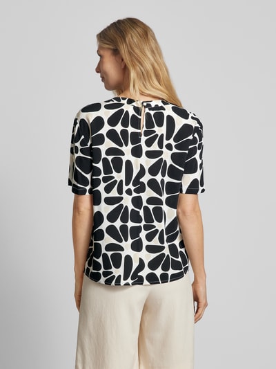 Tom Tailor Blouse van viscose met korte mouwen Zwart - 5