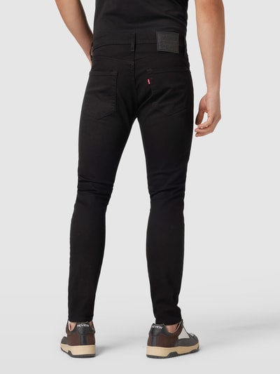 Levi's® Jeans mit unifarbenem Design Modell "512 NIGHTSHINE" Black 5