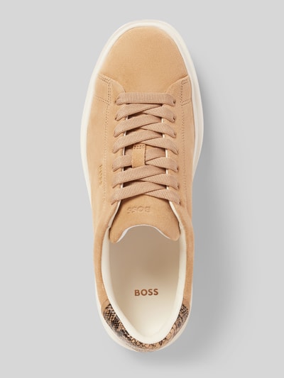 BOSS Sneaker mit Label-Prägung Modell 'Amber_Tenn' Beige 3