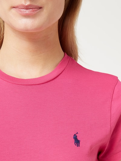 Polo Ralph Lauren T-shirt z wyhaftowanym logo  Mocnoróżowy 3