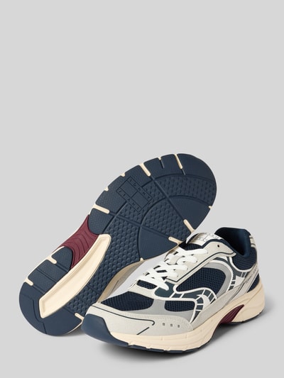 Tommy Jeans Lage sneakers met structuurmix Donkerblauw - 4