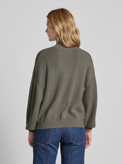 MSCH Copenhagen Gebreide pullover met opstaande kraag, model 'Magnea Rachelle' Rietgroen - 5