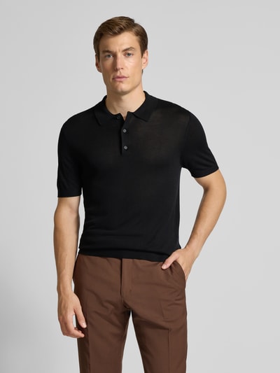 Strellson Koszulka polo o kroju regular fit z czystej wiskozy model ‘VADIM’ Czarny 4