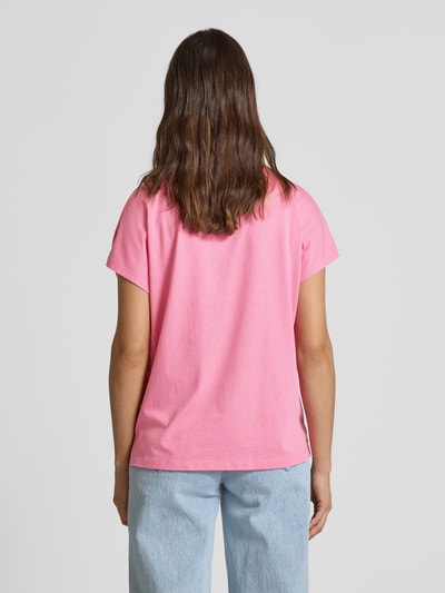 Tom Tailor Regular Fit T-Shirt aus reiner Viskose Pink 5