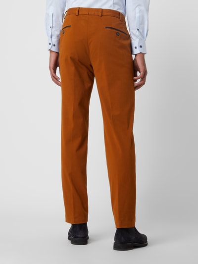 Hiltl Regular fit chino met stretch, model 'Peaker' Cognac - 5