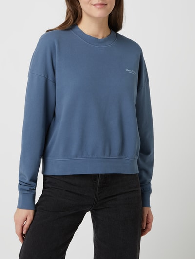 Marc O'Polo Sweatshirt mit Rundhalsausschnitt   Jeansblau 4