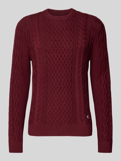 Tommy Jeans Slim fit gebreide pullover van katoenmix Bordeaux - 2