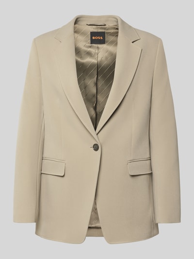 BOSS Orange Regular Fit Longblazer mit Pattentaschen Modell 'C_Jabla3' Schilf 2