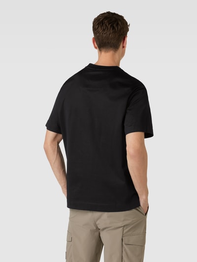 BOSS T-shirt met labelstitching, model 'Tames' Zwart - 5