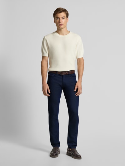 Emporio Armani Slim Fit Stoffhose aus Baumwoll-Mix im 5-Pocket-Design Jeansblau 1