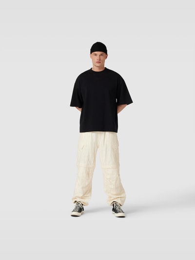 Preach Oversized T-Shirt mit Label-Stitching Schwarz 1