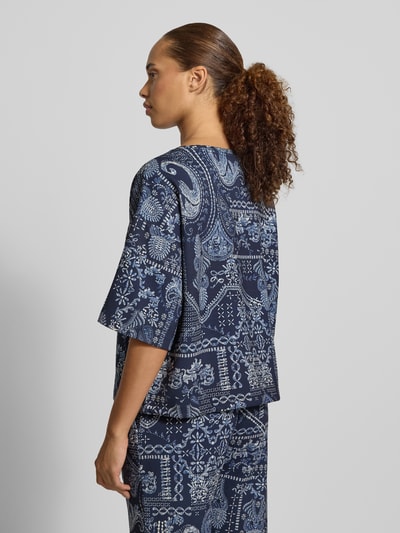 Christian Berg Woman Relaxed Fit Bluse aus Viskose-Mix Dunkelblau 5