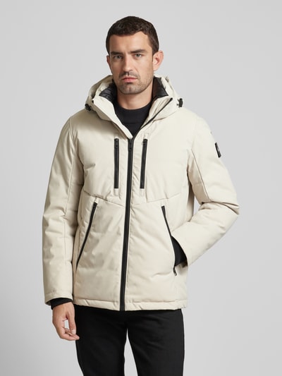 Tom Tailor Funktionsjacke mit Kapuze mit Tunnelzug und Daunen-Entender-Füllung Offwhite 4