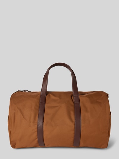 Herschel Weekendtas met labelpatch, model 'Novel™' Cognac - 5