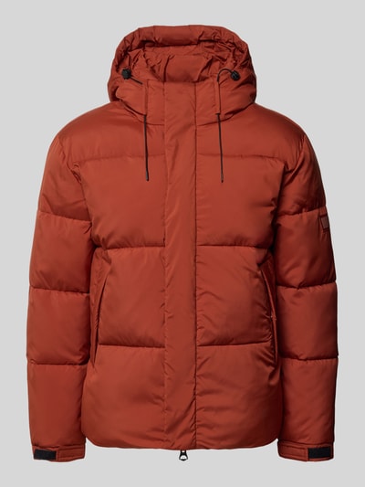 Produktfoto, Steppjacke mit Kapuze von Pepe Jeans, efekt: jednolity kolor, kształt kołnierza: kaptur z tunelem, zapięcie: zakryty zamek błyskawiczny, rękaw: długi, zakończenie: elastyczne, materiał: czysty poliester