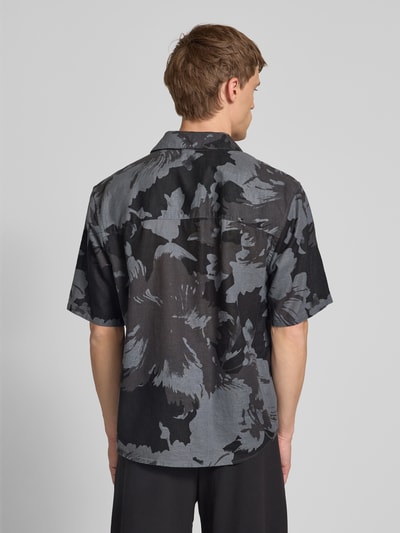 Only & Sons Koszula casualowa o kroju relaxed fit z mieszanki bawełny i lnu model ‘CAIDEN’ Czarny 5