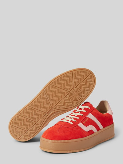 Gant Sneaker aus Leder mit Label-Detail Modell 'CUZMANI' Orange 4