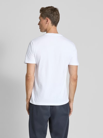 CK Calvin Klein T-Shirt mit Label-Print Weiss 5
