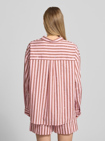 Essentiel Antwerp Bluzka koszulowa o kroju regular fit z mieszanki bawełny model 'JELIEF' Różowawy 5