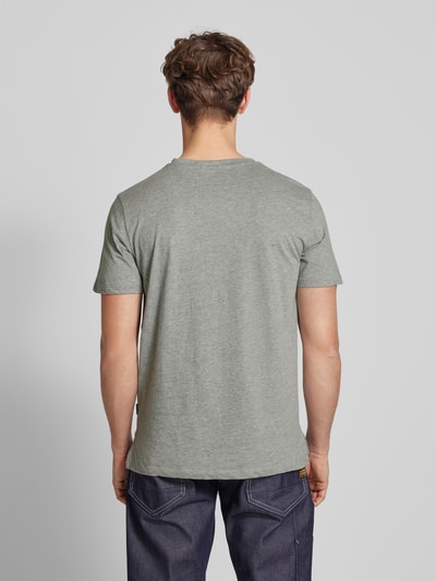 Blend T-Shirt mit geripptem Rundhalsausschnitt Modell 'BHJEM' Stein 5