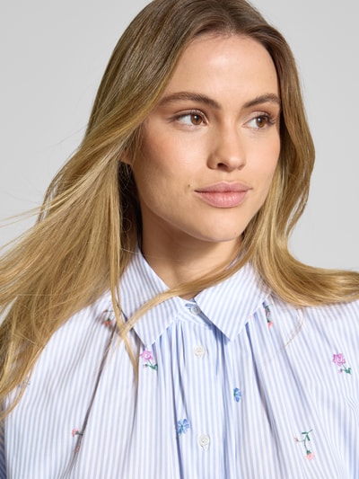 Weekend Max Mara Relaxed Fit Bluse mit überschnittenen Schultern Modell 'GILLY' Hellblau 3