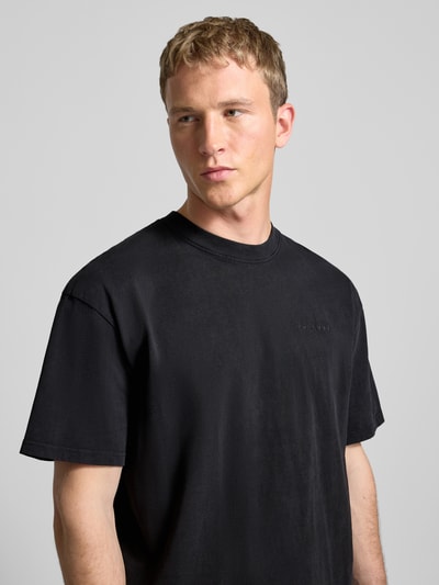 PEGADOR Oversized T-Shirt mit Label-Stitching Black 3