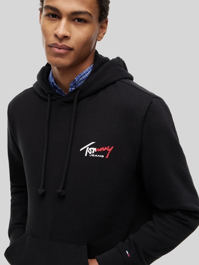 Tommy Jeans Bluza o kroju relaxed fit z czystej bawełny Czarny 3