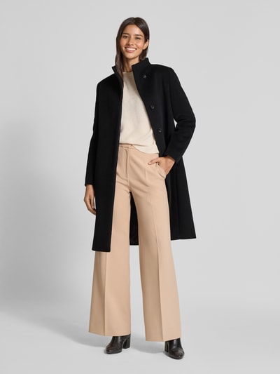 ICONS Cinzia Rocca Mantel mit Kaschmir-Anteil Black 1