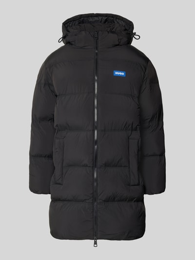 Hugo Blue Relaxed Fit Steppmantel mit Label Patch Modell 'BODI' Black 2