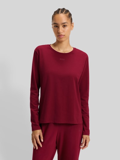 BOSS Regular Fit Pyjama-Oberteil aus Baumwoll-Mix  Rot 4