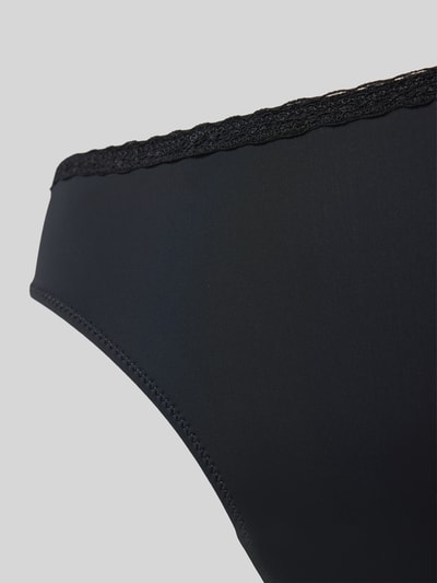 Skiny Slim fit bikinibroekje met logoprint, model 'Element' Zwart - 2