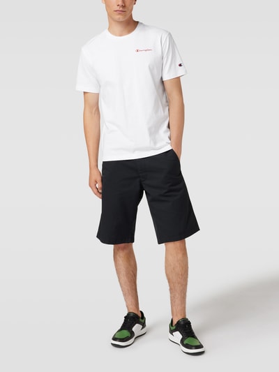 CHAMPION T-Shirt mit Label-Stitchings Weiss 1