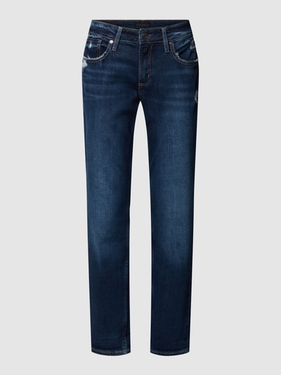 Silver Jeans Slim fit jeans in destroyed-look, model 'BOYFRIEND' Blauw - 2