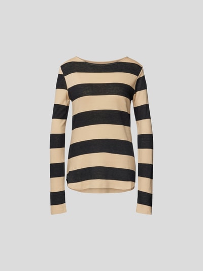 Juvia Longsleeve mit Streifenmuster Camel 2