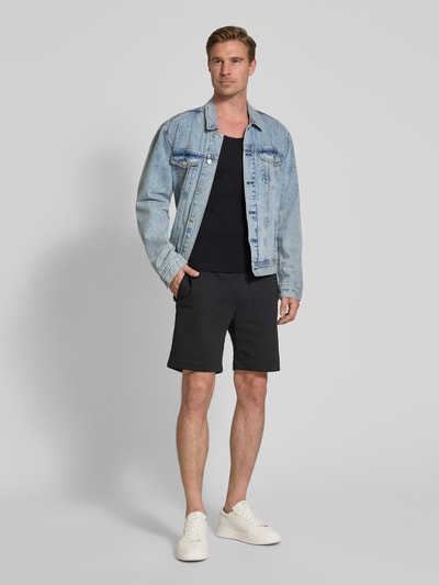 Les Deux Tanktop in Ripp-Optik Modell 'Arthur' Black 1