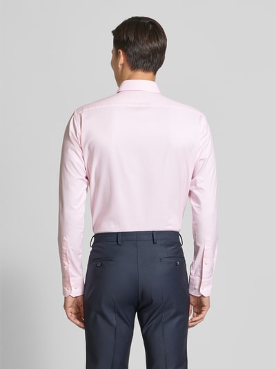 BOSS Regular Fit Businesshemd mit Strukturmuster Rosa 5