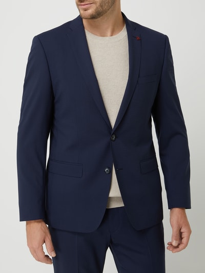 Roy Robson Slim fit pak met scheerwol, model 'Christoph'  Marineblauw - 4