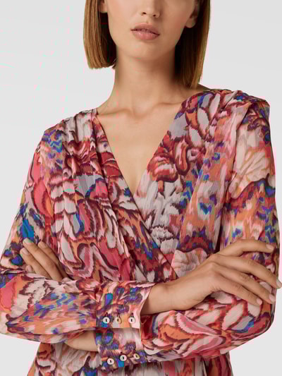 Jake*s Collection Knielange jurk met riem Roze - 3