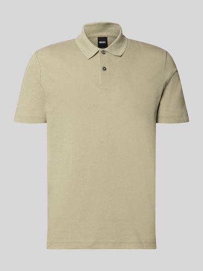 BOSS Regular Fit Poloshirt aus Baumwoll-Mix Modell 'PARLAY 240' Beige 2