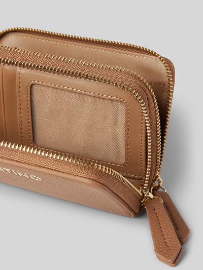 VALENTINO BAGS Portemonnee met labelapplicatie, model 'ARCADIA' Camel - 3