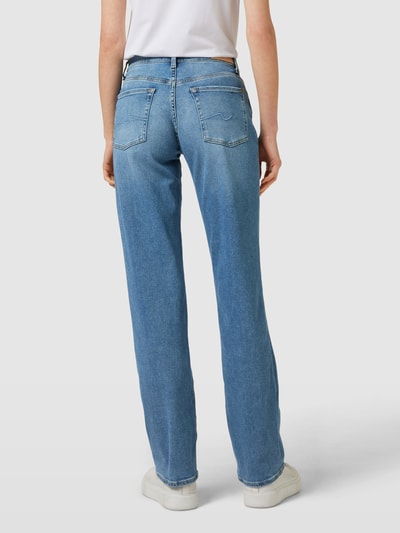 7 For All Mankind Bootcut Jeans mit Knopf- und Reißverschluss Modell 'Ellie Legend' Hellblau 5