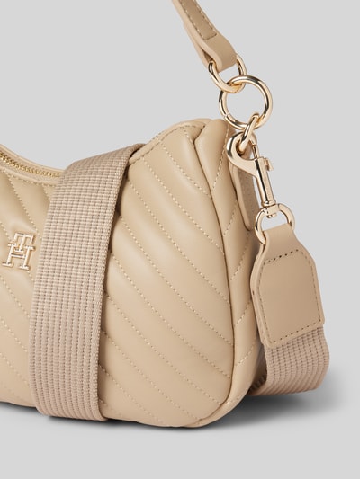 Tommy Hilfiger Handtasche mit Strukturmuster Modell 'POPPY REFORM' Beige 3