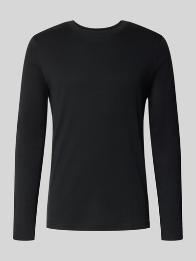 MCNEAL Shirt met lange mouwen en geribde ronde hals Zwart - 2