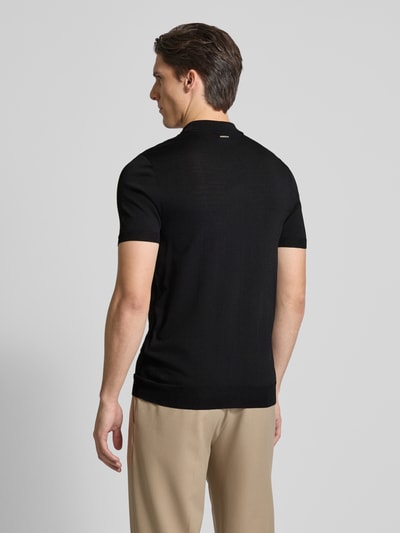 Antony Morato Poloshirt mit kurzem Reißverschluss Black 5