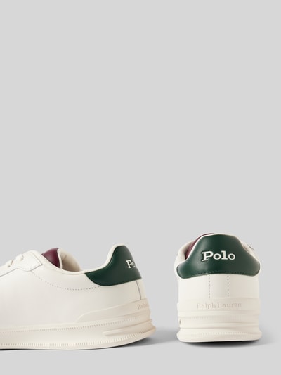 Polo Ralph Lauren Ledersneaker mit Logo-Stitching Weiss 2