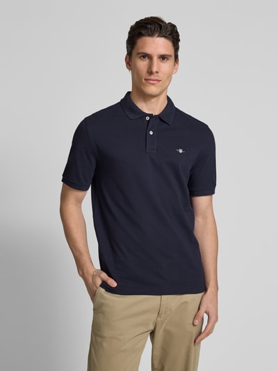 Gant Regular Fit Poloshirt mit Label-Stitching Marine 4