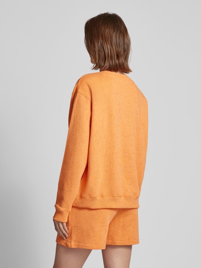 Jake*s Casual Oversized Sweatshirt mit Allover-Muster Apricot 5