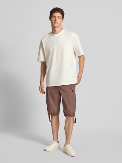 Pegador T-Shirt mit Label-Print Offwhite 1